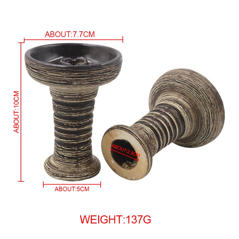 Keramik Shisha-Kopf – 1-Loch Design